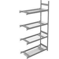 &eacute;tag&egrave;re de grande largeur, Acier, Sans boulons, Capacit&eacute; 1340 lb, 42" la x 84" h x 18" p The Estey Group