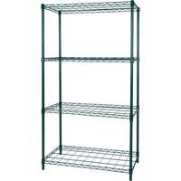 Dry Rack Shelving, 4 Tiers, 36" W x 63" H x 18" D The Estey Group