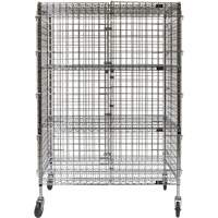 Security Cart, Chrome Plated, 48" x 69" x 24", 500 lbs. Capacity The Estey Group