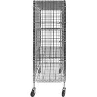 Security Cart, Chrome Plated, 48" x 69" x 24", 500 lbs. Capacity The Estey Group