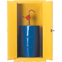 Armoires de s&eacute;curit&eacute; pour barils, Capacit&eacute; de 55 gal. US, Jaune The Estey Group