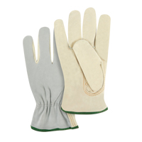 Gants de conducteur &agrave; dos fendu, Moyen, Paume en Cuir fleur de vache The Estey Group