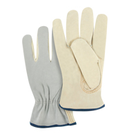 Gants de conducteur &agrave; dos fendu, T-Grand, Paume en Cuir fleur de vache The Estey Group