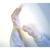 QRP Qualatex&reg; Miracle Grip Examination Gloves, Medium, Latex, 6-mil, Powder-Free, White The Estey Group