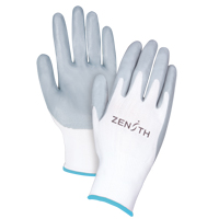 Gants l&eacute;gers enduits et respirants, 10/T-Grand, R&ecirc;vetement Mousse de nitrile, Calibre 13, Enveloppe en Polyester The Estey Group
