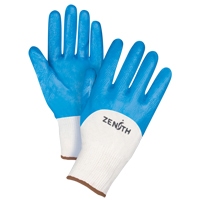 Seamless-Knit Medium-Weight Coated Gloves, 9/Large, Nitrile Coating, 13 Gauge, Cotton Shell The Estey Group