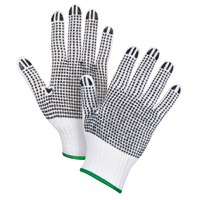 Gants tricot&eacute;s deux c&ocirc;t&eacute;s &agrave; pois, Poly/coton, Deux c&ocirc;t&eacute;s, Calibre 7, Moyen The Estey Group