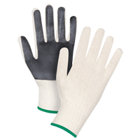 Gants en tricot &agrave; paume enduite, Poly/coton, Un c&ocirc;t&eacute;, Calibre 7, Moyen The Estey Group