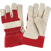 Premium Dry-Palm Fitters Gloves, Large, Grain Cowhide Palm, Cotton Inner Lining The Estey Group
