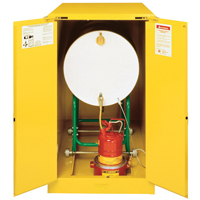 Armoires Sure-Grip EX pour entreposage de barils &agrave; l'horizontale, Capacit&eacute; de 55 gal. US, Jaune The Estey Group