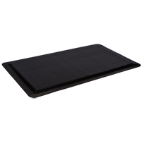 Ergo-Ease Mats, Ribbed, 2' x 10' x 7/8", Black, Rubber/Sponge The Estey Group