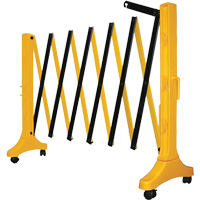 Xpandit Barricade, 36" H x 11.5' L, Black/Yellow The Estey Group