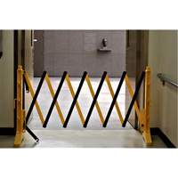 Xpandit Barricade, 36" H x 11.5' L, Black/Yellow The Estey Group