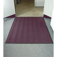 Waterhog&reg; Eco Elite Matting, Wiper/Scraper, 6' x 6' x 3/8", Maroon The Estey Group