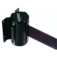 Wall Mount Barrier, Steel, Screw Mount, 7', Black Tape The Estey Group