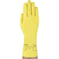 VersaTouch&reg; 297 Gloves, Size Medium/8, 12" L, Rubber Latex, Flock-Lined Inner Lining, 20-mil The Estey Group