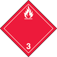 &eacute;tiquettes d'exp&eacute;dition TMD, Classe 3, Liquides inflammables, Papier The Estey Group
