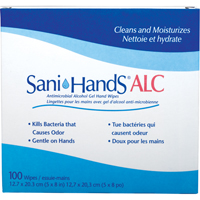 Lingettes antimicrobiennes pour les mains Sani-Hands ALC, Pochette The Estey Group