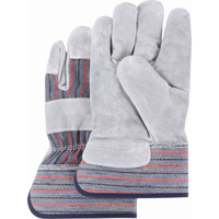 Gants d'ajusteur de premi&egrave;re qualit&eacute; &agrave; dos refendu, Moyen, Paume en Cuir de vache refendu, Doublure en Coton The Estey Group