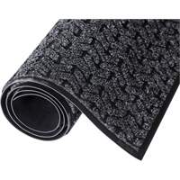 Tire-Track Entrance Mat, Wiper/Scraper, 4' x 6' x 3/8", Charcoal The Estey Group