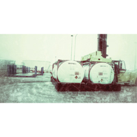 Single ISO Tank Berm, 3590 gal. Capacity, 24' W x 10' L x 24" H, L-Bracket The Estey Group