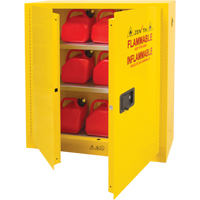 Flammable Storage Cabinet, 24 gal., 2 Door, 43" W x 44" H x 12" D The Estey Group