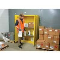 Flammable Storage Cabinet, 45 gal., 2 Door, 43" W x 65" H x 18" D The Estey Group