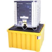 Ultra-IBC Spill Pallet&reg; with Drain, 400 US gal. Spill Capacity, 58.75" x 58.75" x 33" The Estey Group