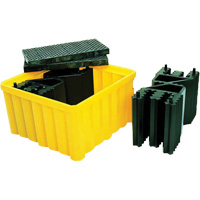 Ultra-IBC Spill Pallet&reg; with Drain, 400 US gal. Spill Capacity, 58.75" x 58.75" x 33" The Estey Group