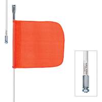 Safety Whip&reg; Heavy-Duty Whips, Threaded Mount, 5' High, Orange The Estey Group