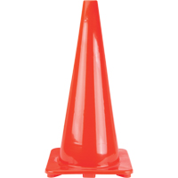 C&ocirc;nes de signalisation, 28", Orange The Estey Group
