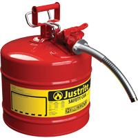 Bidons s&eacute;curitaires AccuFlow, Type II, Acier, 5 gal. US, Rouge, Homologu&eacute; FM/List&eacute; UL/ULC The Estey Group