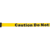 Tape Cassettes for Build-Your-Own Crowd Control Barriers, Caution Do Not Enter, 7', Yellow Tape The Estey Group