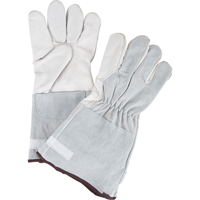 Standard-Duty Snug Wrist Work Gloves, Large, Goat Grain Palm The Estey Group
