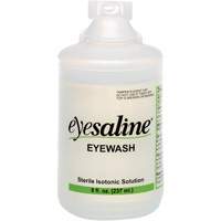 Saline Eyewash Bottles, Full Bottle, 8 oz. The Estey Group