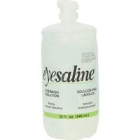 Saline Eyewash Bottles, Full Bottle, 32 oz. The Estey Group