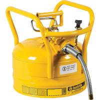 Bidons s&eacute;curitaires D.O.T. de AccuFlow, Type II, Acier, 2,5 gal. US, Jaune, Homologu&eacute; FM The Estey Group