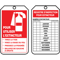 Safety Tags, Cardstock, 3-1/8" W x 5-7/8" H, French The Estey Group