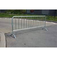 Barri&egrave;re portative, Emboîtables, 102" lo x 40" h, Argent The Estey Group