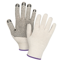 Gants l&eacute;gers tricot&eacute;s &agrave; pois, Poly/coton, Un c&ocirc;t&eacute;, Calibre 7, T-petit The Estey Group
