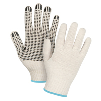 Gants l&eacute;gers tricot&eacute;s &agrave; pois, Poly/coton, Un c&ocirc;t&eacute;, Calibre 7, T-Grand The Estey Group