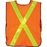 Standard-Duty Safety Vest, High Visibility Orange, Medium, Polyester The Estey Group