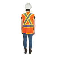 CSA Compliant High Visibility Surveyor Vest, High Visibility Orange, Medium, Polyester The Estey Group