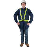 Standard-Duty Safety Harness, High Visibility Lime-Yellow, Silver Reflective Colour, Medium The Estey Group