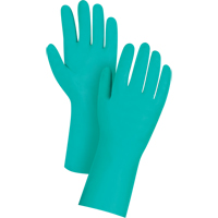 Gants de premi&egrave;re qualit&eacute; &agrave; prise en losange r&eacute;sistants aux produits chimiques, Taille Petit/7, 13" lo, Nitrile, 11 mils The Estey Group