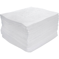 Feuilles absorbantes souffl&eacute;es de premi&egrave;re qualit&eacute;, Huile seulement, 15" x 17", 30 gal. d'absorption The Estey Group
