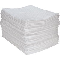Feuilles absorbantes en fibres fines de premi&egrave;re qualit&eacute;, Huile seulement, 15" x 17", 30 gal. d'absorption The Estey Group