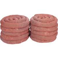 Remblais tubulaires absorbants, Mati&egrave;res dangereuses, Absorption 45 gal., 3" la x 10' lo, Pqt de 10 The Estey Group