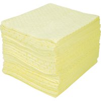 Feuilles absorbantes li&eacute;es de premi&egrave;re qualit&eacute;, Mati&egrave;res dangereuses, 15" x 18", 30 gal. d'absorption The Estey Group