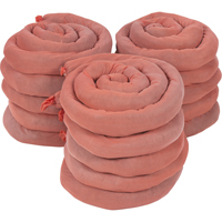 Remblais tubulaires absorbants, Mati&egrave;res dangereuses, Absorption 50 gal., 3" la x 8' lo, Pqt de 15 The Estey Group